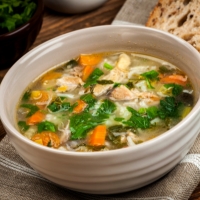 Indische Chicken Soup im India4U Bern – leichte Hühnersuppe mit frischem Gemüse